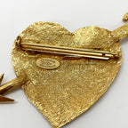 Chanel Brooch Vintage CC Logo Motif Gold — view 4