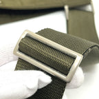 Prada Shoulder Bag Triangle Logo Nylon Khaki — view 7