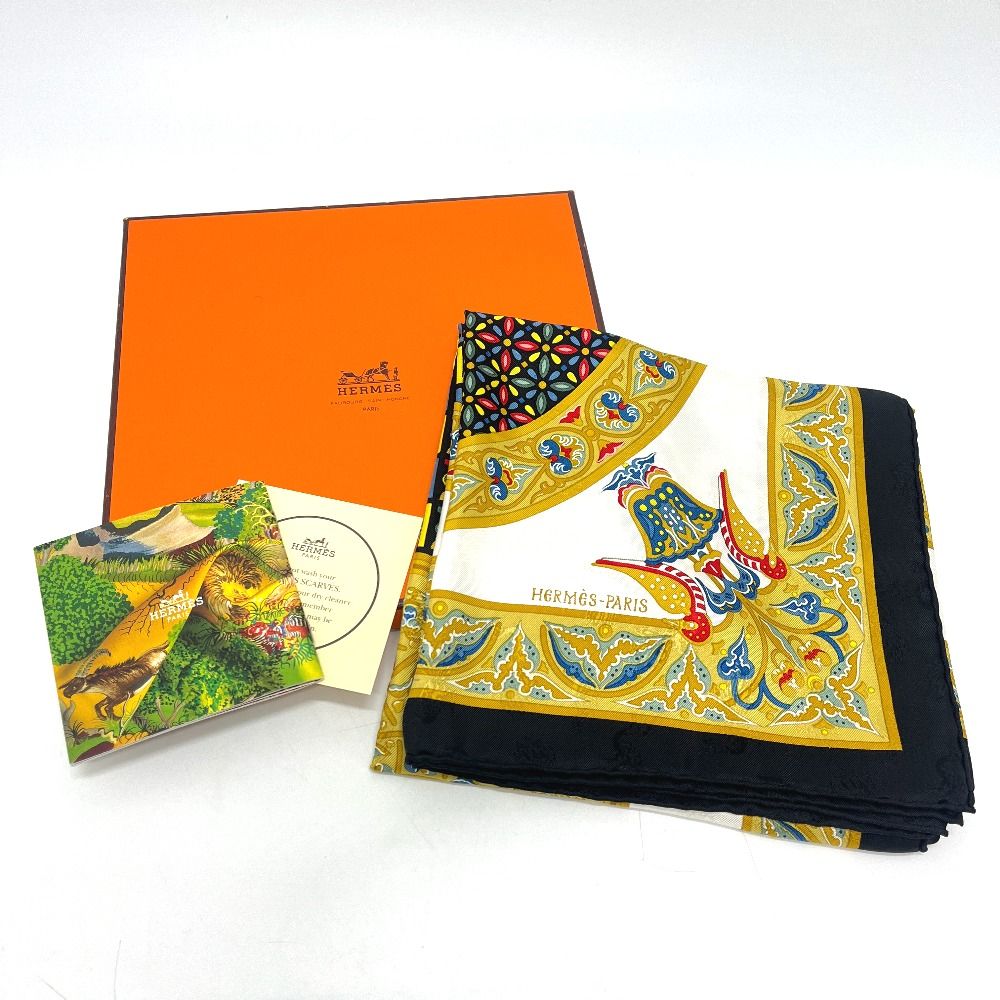 Hermes Scarf Carre 90 Silk White — view 9