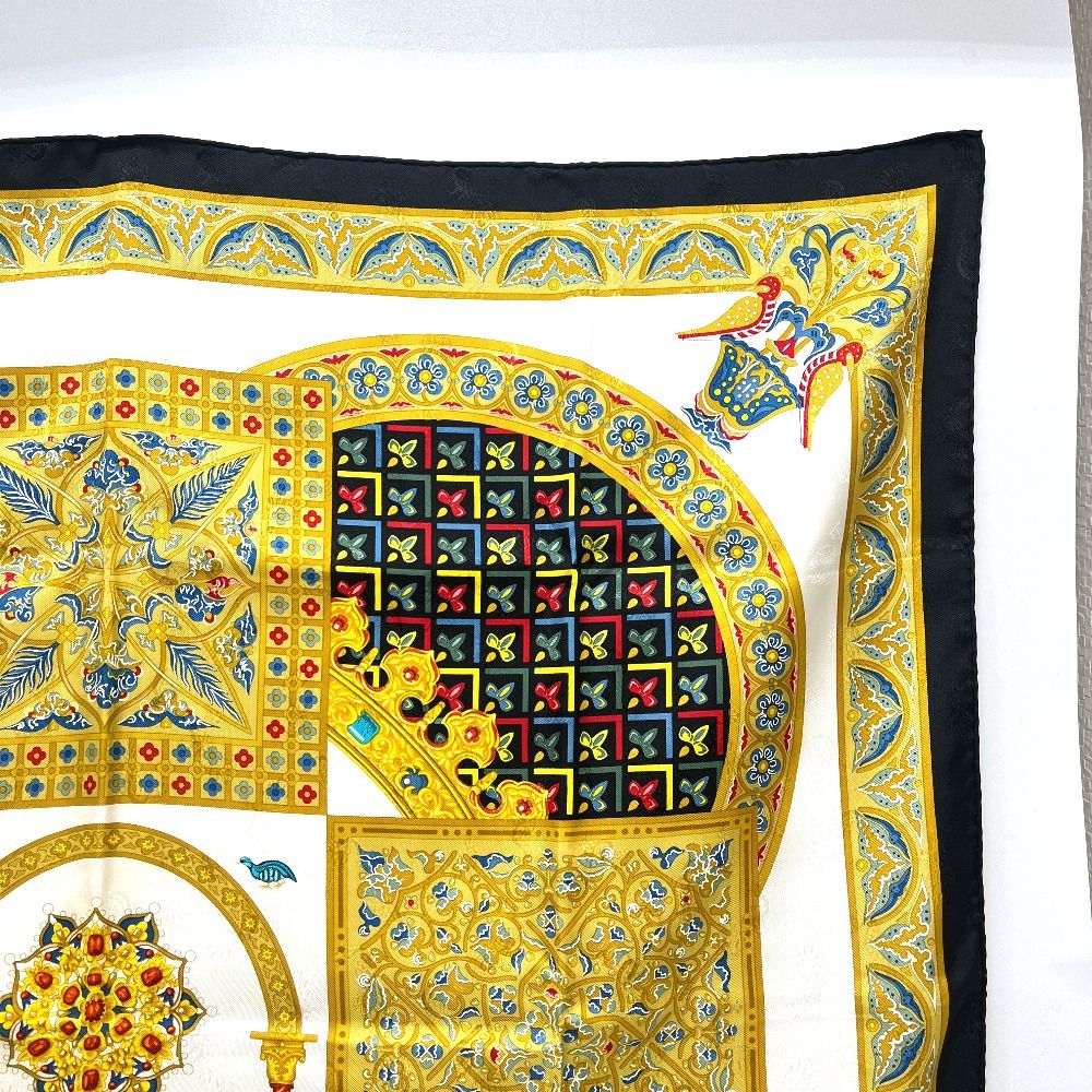 Hermes Scarf Carre 90 Silk White — view 4