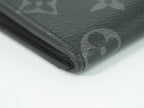 Louis Vuitton LV Porte-Monnaie Jour Monogram Eclipse Coin Case Black Gray — view 6