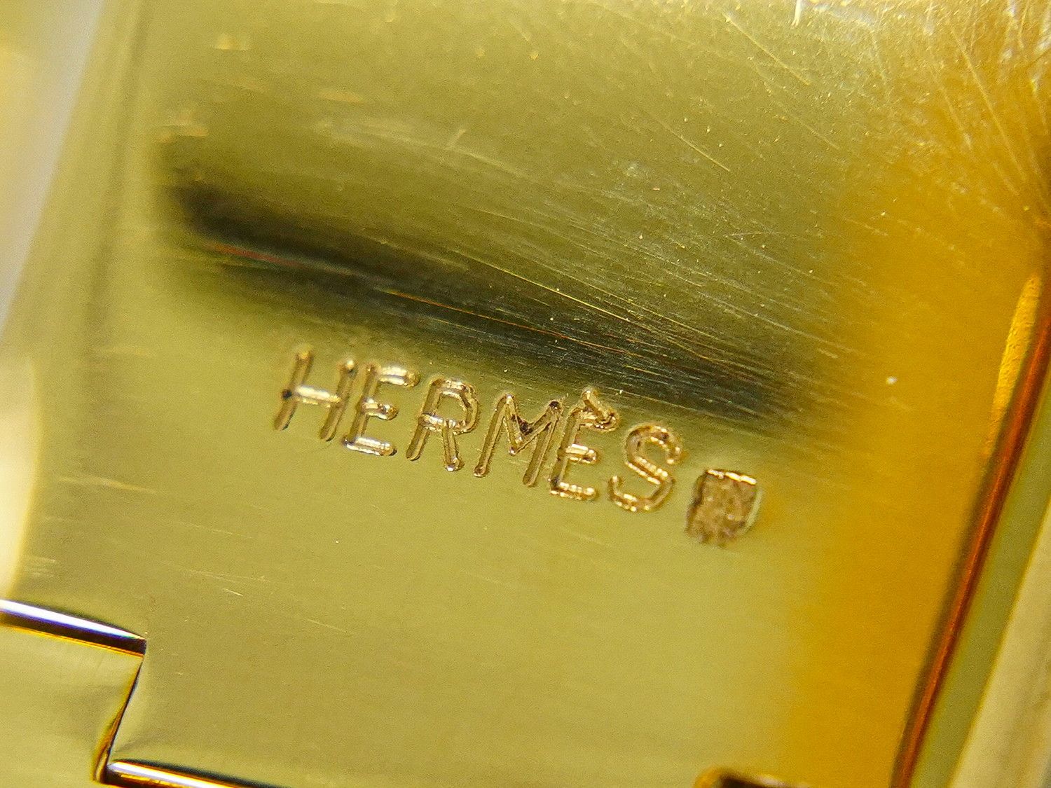 Hermes Enamel GM Bangle Bracelet Cloisonne Gold Plated Red Multicolor Email — view 8