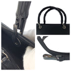 Gucci Bamboo Black Gunmetal Leather 002 Tote Shoulder Bag 2-Way — view 5