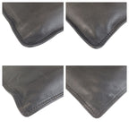 Chanel Vintage Black Gold Leather Shoulder Bag Pochette — view 3