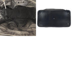 Prada Tessuto Black Silver Nylon Leather Tote — view 9