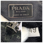 Prada Black Gunmetal Leather Business Briefcase — view 4