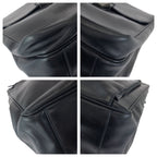 Prada Black Gunmetal Leather Business Briefcase — view 3