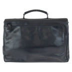 Prada Black Gunmetal Leather Business Briefcase — view 2
