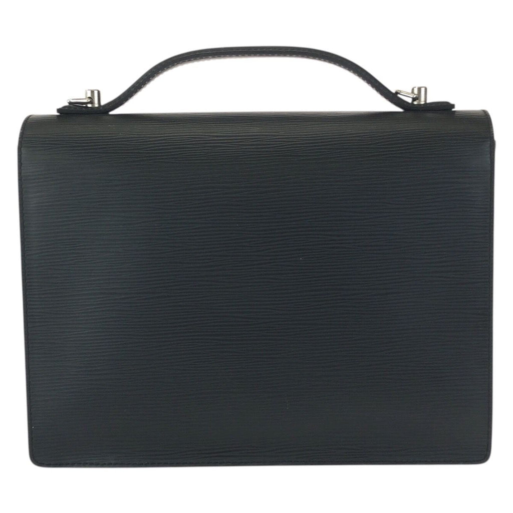 Louis Vuitton Epi Monceau 2-Way Black Silver Leather Shoulder Bag — view 2