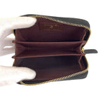 Chanel Quilted Classic Zip Coin Purse Black Gold Case Card — view 4