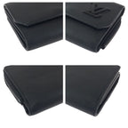 Louis Vuitton Aerogram Portefeuille Pilot Black Leather Folded Wallet Compact — view 3