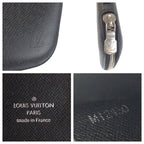 Louis Vuitton Taiga Atoll Black Silver Leather Wallet Organizer — view 5
