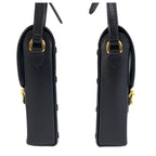 Gucci Horsebit Black Gold Leather Shoulder Bag Pochette — view 8