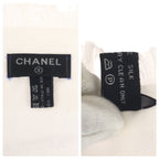 Chanel Large Car Blue White Red Silk Scarf Shawl — view 4