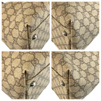Gucci Beige Brown GG Supreme Canvas Leather Tote Shoulder Bag — view 4