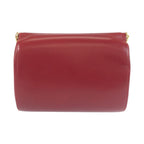 Gucci Vintage Interlocking Red Wine Leather Chain Shoulder Bag — view 2