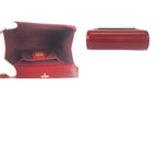 Gucci Vintage Interlocking Red Wine Leather Chain Shoulder Bag — view 9