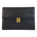 Saint Laurent Yves Vintage YSL Black Gold Clutch