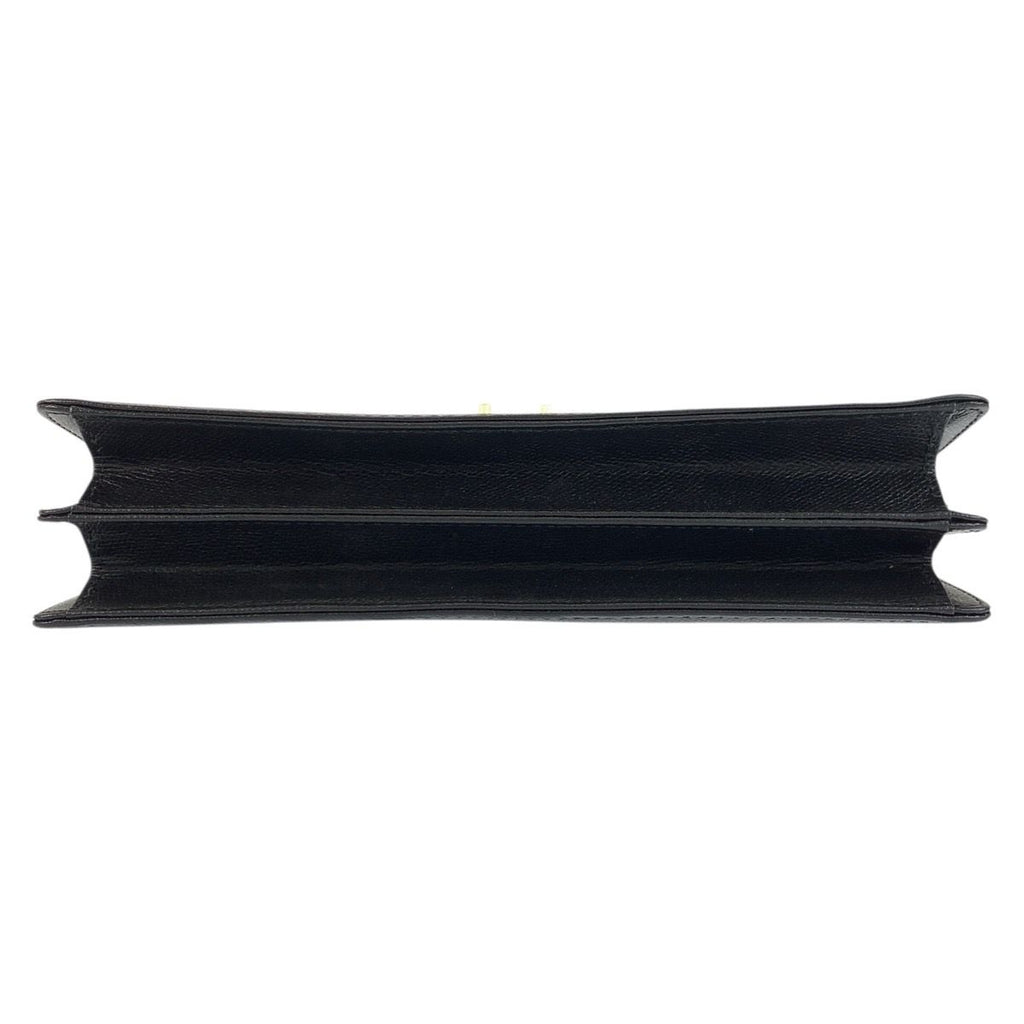 Saint Laurent Yves Vintage YSL Black Gold Clutch — view 7