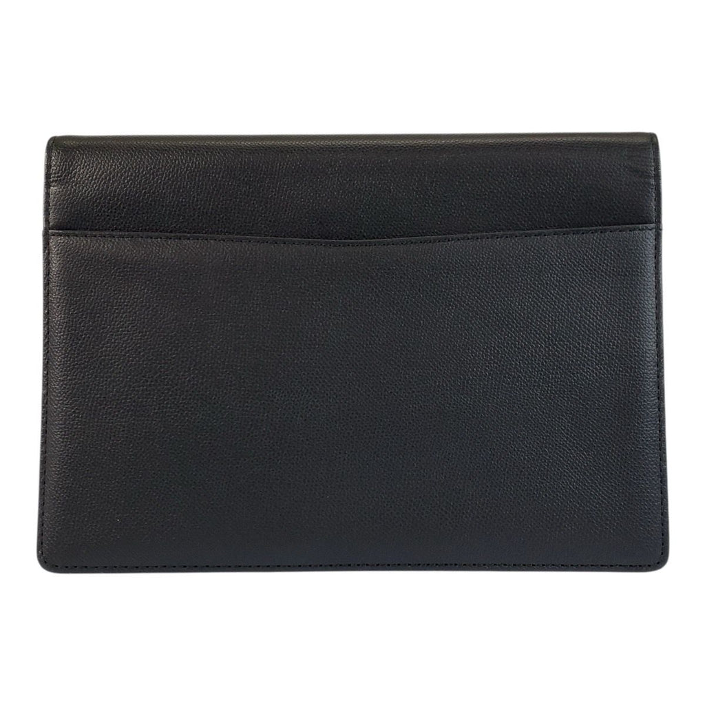 Saint Laurent Yves Vintage YSL Black Gold Clutch — view 2