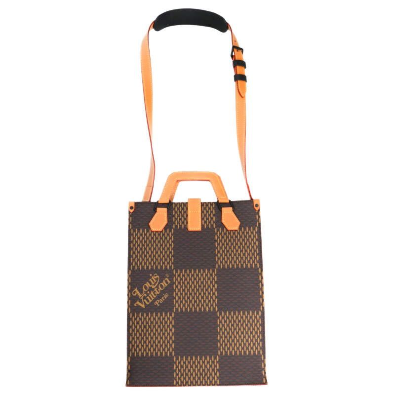Louis Vuitton Mini Tote Double Neme Damier Allover Pattern — view 2