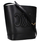Celine Small Bucket Triomphe Leather Shoulder Bag