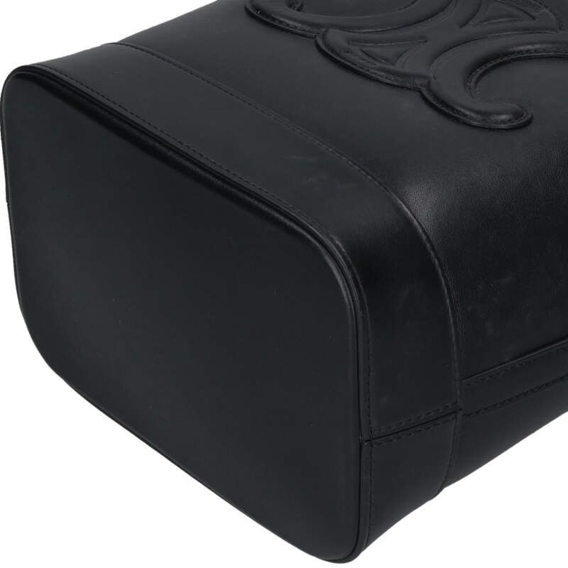 Celine Small Bucket Triomphe Leather Shoulder Bag — view 4
