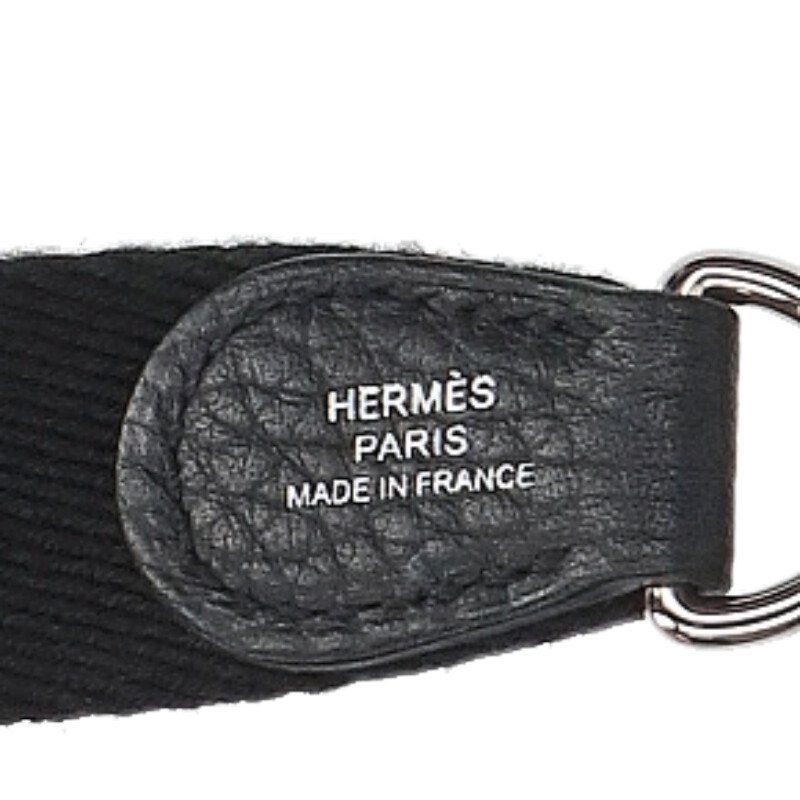 Hermes Evelyne TPM Taurillon Clemence Noir Shoulder Bag TPM — view 3