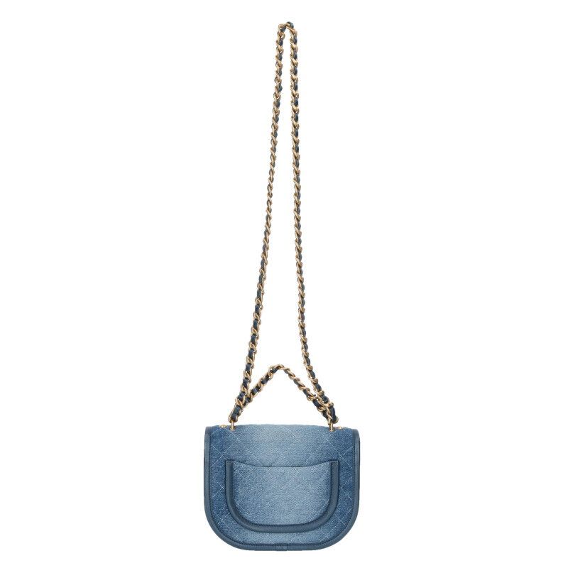 Chanel Quilted Denim Flap Shoulder Bag — view 2