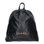 Chanel 22 Large Shiny Calfskin Backpack