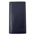 Louis Vuitton Wallet Epi Portefeuille Brazza Blue Marine Bifold