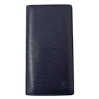 Louis Vuitton Wallet Epi Portefeuille Brazza Blue Marine Bifold
