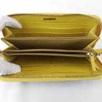 Fendi Zucca Zip Around Boxed Wallet Leather Yellow Brown — view 7