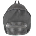 Saint Laurent Yves Studded Backpack Cotton Canvas Black