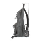 Saint Laurent Yves Studded Backpack Cotton Canvas Black — view 3