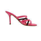 Louis Vuitton Sandals Monogram Strap Pin Heels Mules Shoes Pink — view 2