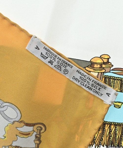 Hermes Bandana Scarf Yellow — view 6