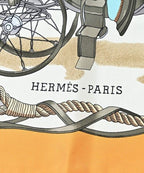 Hermes Bandana Scarf Yellow — view 3