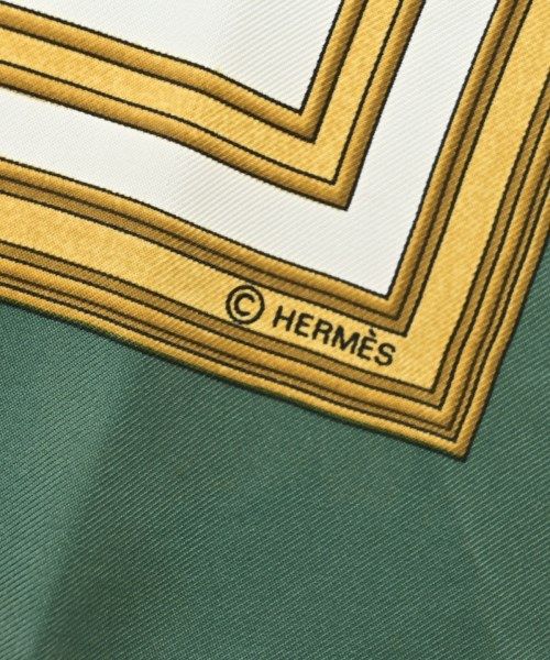 Hermes Bandana Scarf Green — view 5