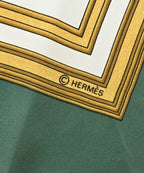 Hermes Bandana Scarf Green — view 5