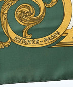 Hermes Bandana Scarf Green — view 4
