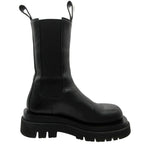 Bottega Veneta Boots Leather Lug Chelsea Side Gore Long Black — view 2