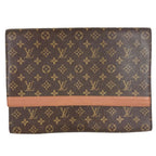 Louis Vuitton Clutch Porto Envelope Monogram Canvas Brown