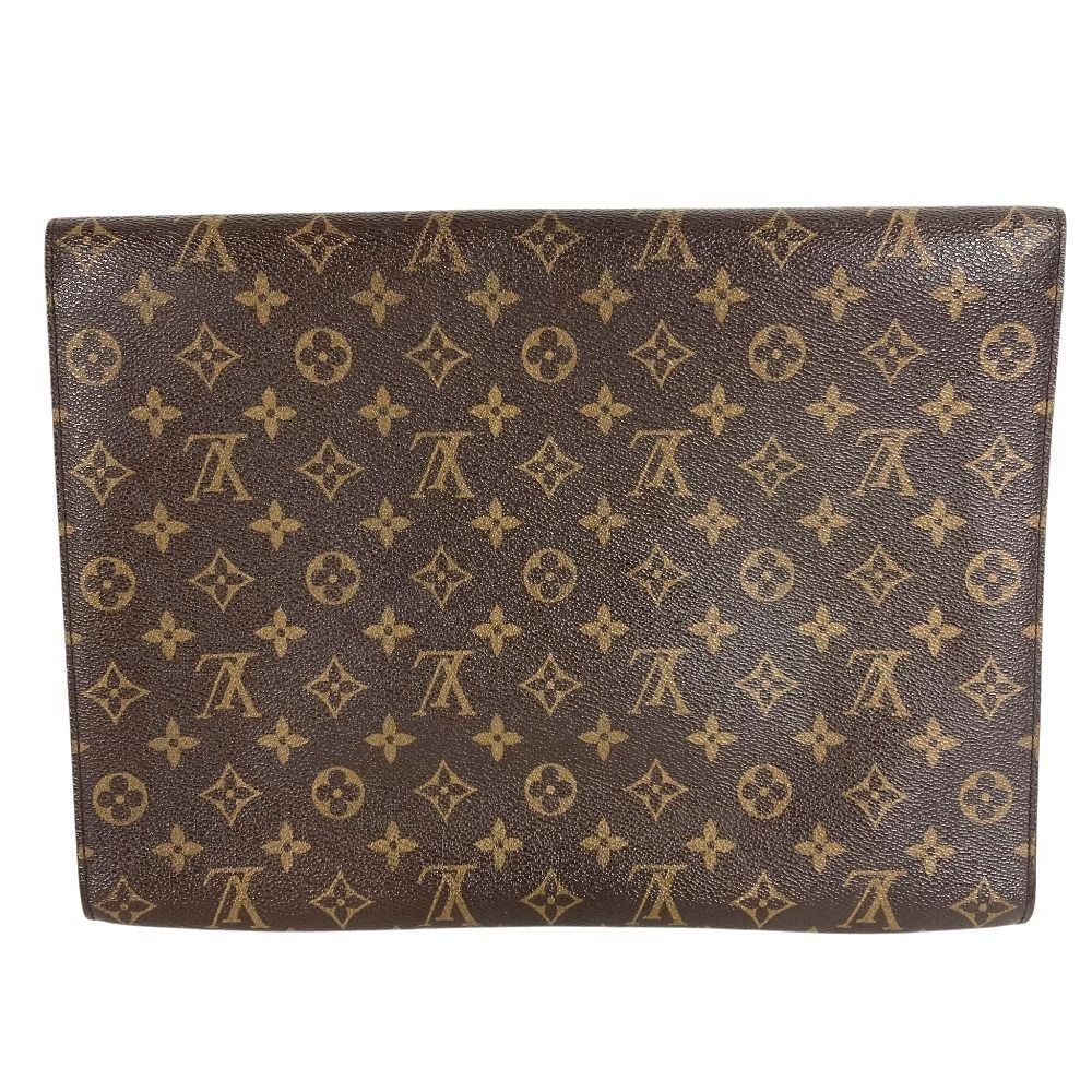 Louis Vuitton Clutch Porto Envelope Monogram Canvas Brown — view 2