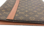 Louis Vuitton Clutch Porto Envelope Monogram Canvas Brown — view 7