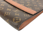 Louis Vuitton Clutch Porto Envelope Monogram Canvas Brown — view 6