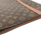 Louis Vuitton Clutch Porto Envelope Monogram Canvas Brown — view 3