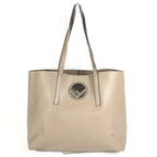 Fendi Shoulder Bag Logo F's Leather Beige — view 2