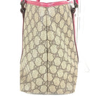 Gucci Shoulder Bag Logo GG Supreme Canvas Pink — view 3