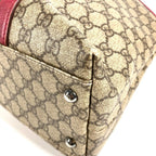 Gucci Shoulder Bag Logo GG Supreme Canvas Pink — view 6